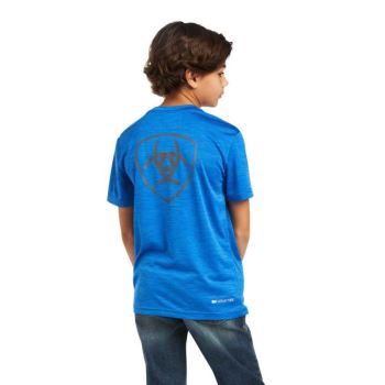 Ariat Charger Shield Tee Modre | nKxjRUCs