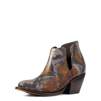 Ariat Dixon R Toe Western Boot Rjave Kača | PIOUlqnw