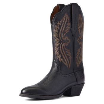 Ariat Heritage R Toe StretchFit Western Boot Črne Rjave | YabPVKNT