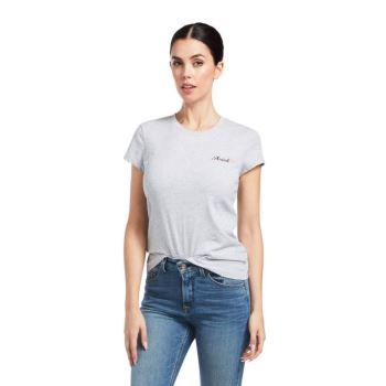 Ariat Logo Script T-Shirt Sive | KZYVNka9