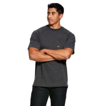 Ariat Rebar Cotton Strong T-Shirt Sive | DBMl63vU