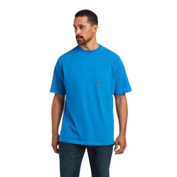 Ariat Rebar Cotton Strong T-Shirt Temno | UugUC26n