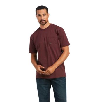 Ariat Rebar Cotton Strong Voltaic Hammer T-Shirt Bordo | UaxKBpqL