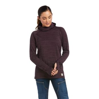 Ariat Rebar Gridwork Balaclava Baselayer Vijolične | crgO368L