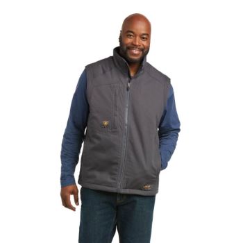 Ariat Rebar Washed DuraCanvas Insulated Vest Sive | i6ENmLKS