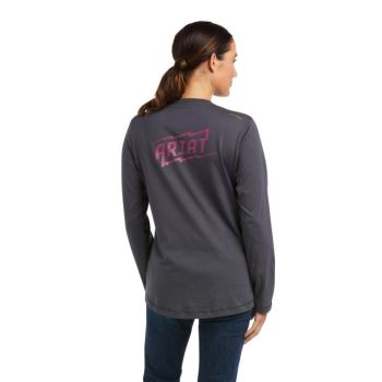 Ariat Rebar Workman High Voltage T-Shirt Sive | SOYV0nDg